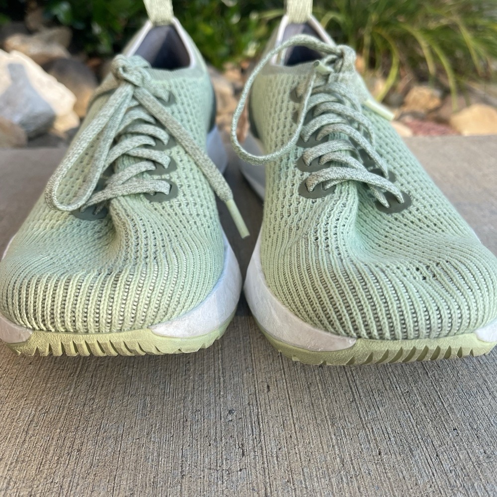 Allbirds Tree Flyers Women's Sz 9.5 Lime Knit Running Walking Sneakers Shoes